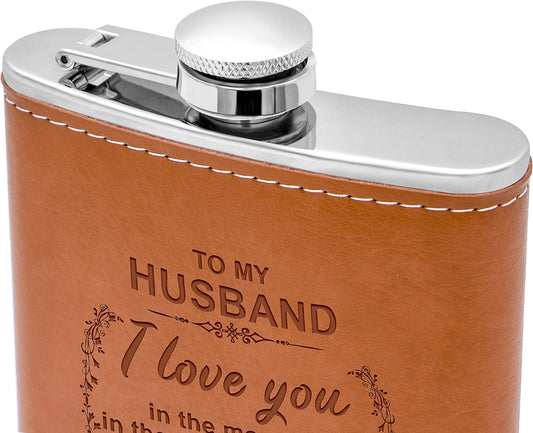 Personalized Flask Gift for Men, Groomsmen Gifts, Best Man Gift, Dad Gifts, Boyfriend Gift, Wedding Gift for Groomsman, Bachelor Party Gifts